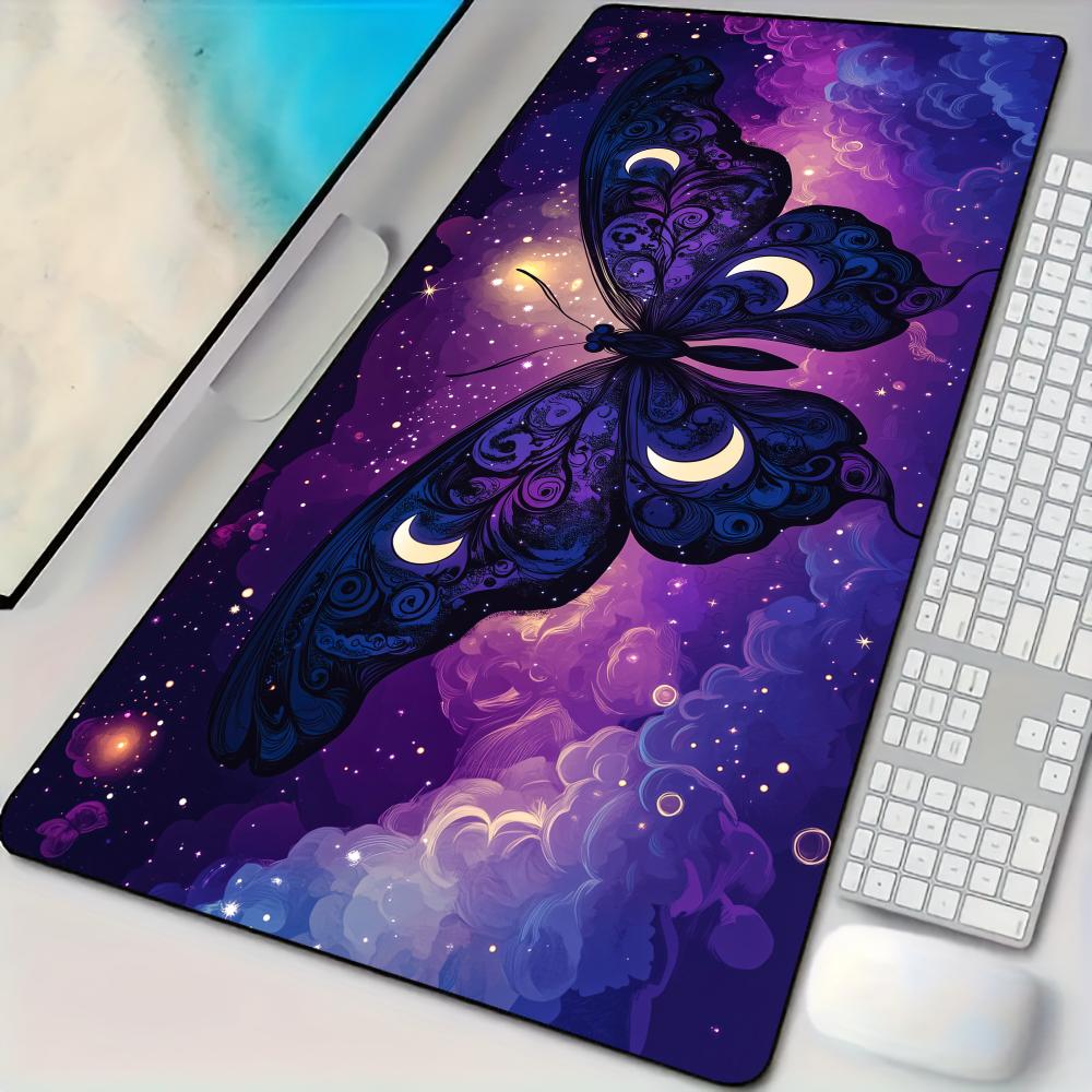 Gaming Keyboard Affordable - Elegant Night Butterfly Mouse Pad Desk