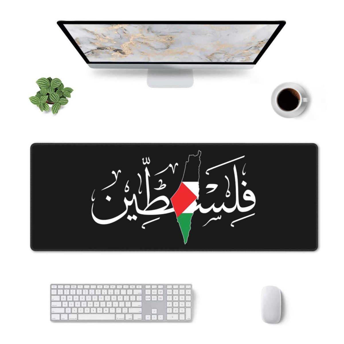 Gaming Keyboard Name - Large Mouse Pad Palestinie Arabic Calligraphy