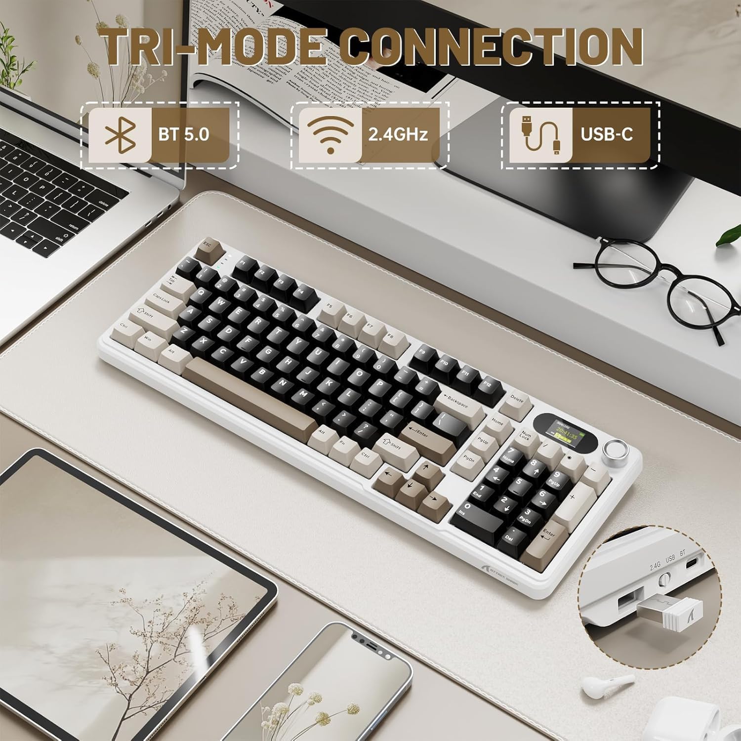 ATTACK SHARK X98Pro Wireless M - Keyboard Gaming Mac ulasan dan harga