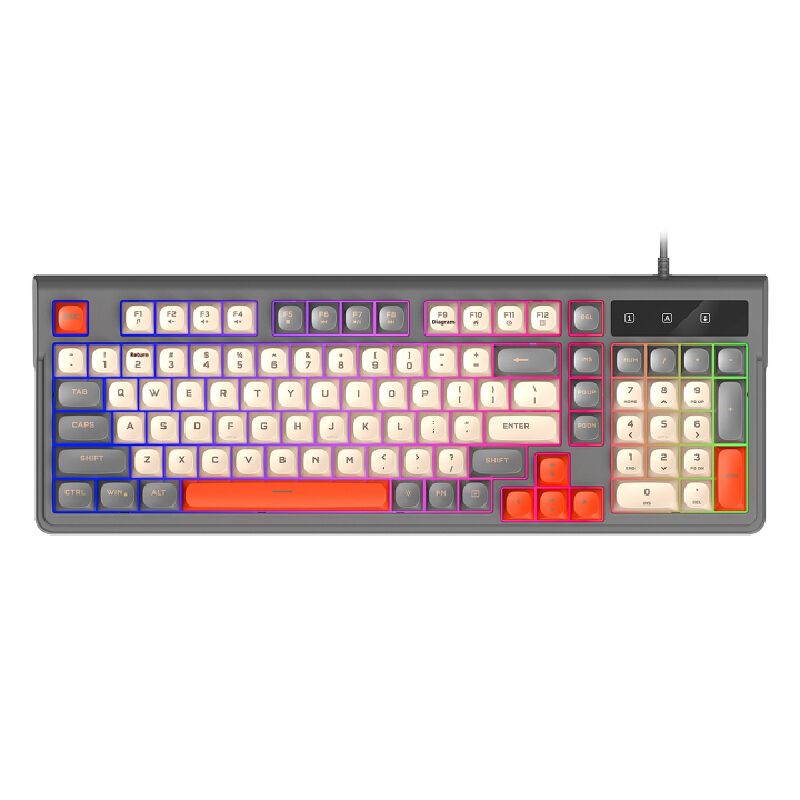 Quiet 98 Keys Gaming Keyboard  - Gaming Keyboard That Is Quiet ulasan dan harga