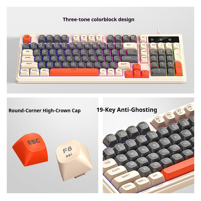 Quiet 98 Keys Gaming Keyboard  - Gaming Keyboard That Is Quiet ulasan dan harga