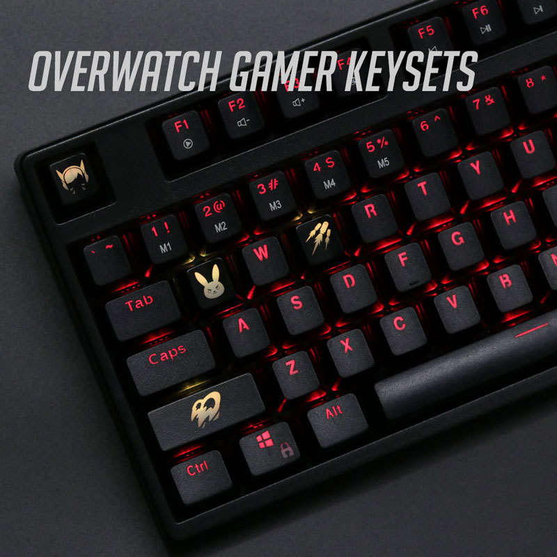 4 pcs/set keysets backlight OW - Keyboard Gaming Black ulasan dan harga