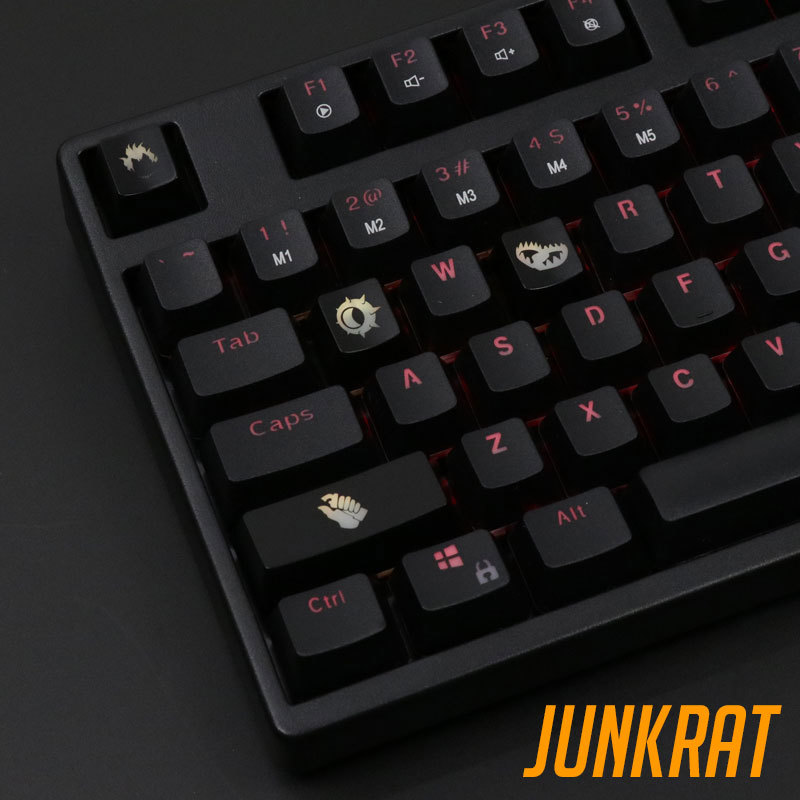 4 pcs/set keysets backlight OW - Keyboard Gaming Black ulasan dan harga