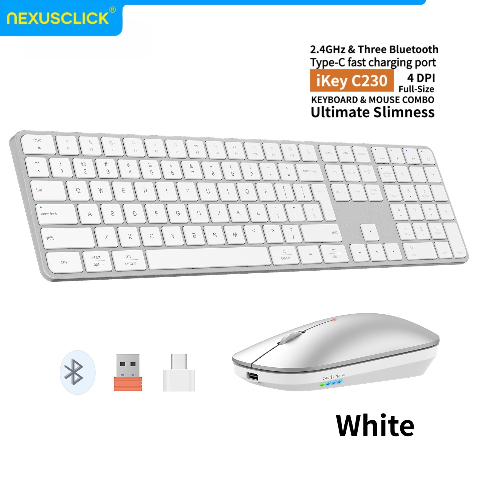 NexusClick Rechargeable Wirele - Gaming Keyboard That Is Quiet ulasan dan harga
