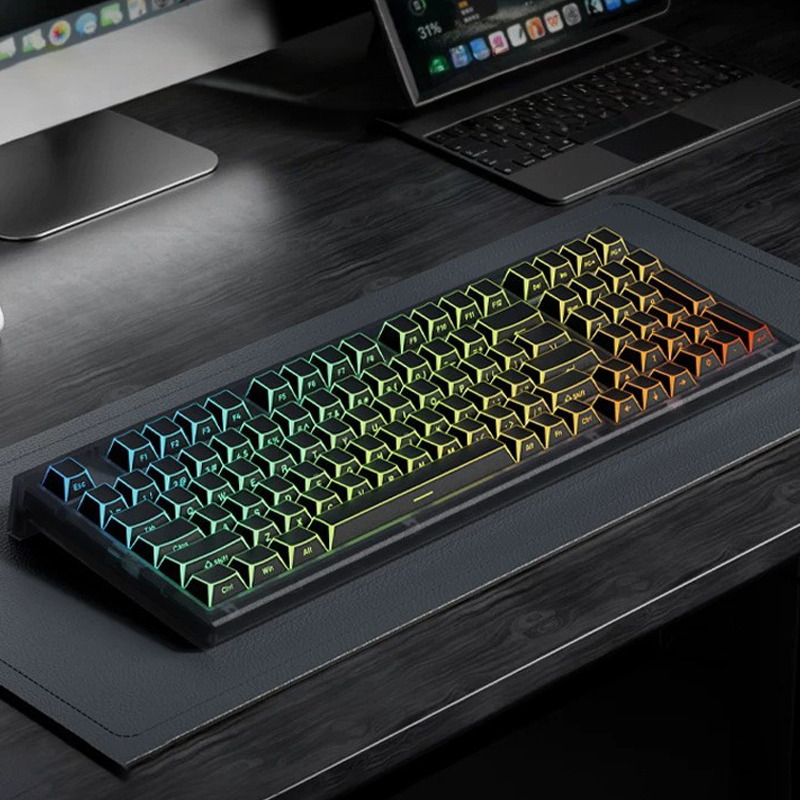 Black Shadow Fold Side Print S - Keyboard Gaming Black ulasan dan harga