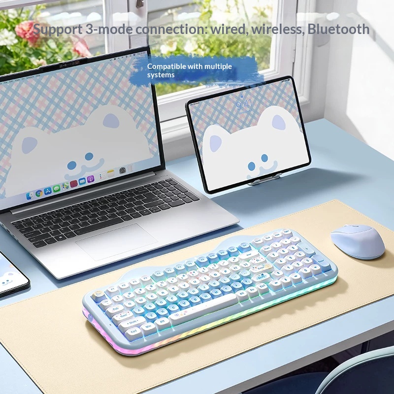 YUNZII C98 Keyboard Tri-mode Q - Gaming Keyboard That Is Quiet ulasan dan harga