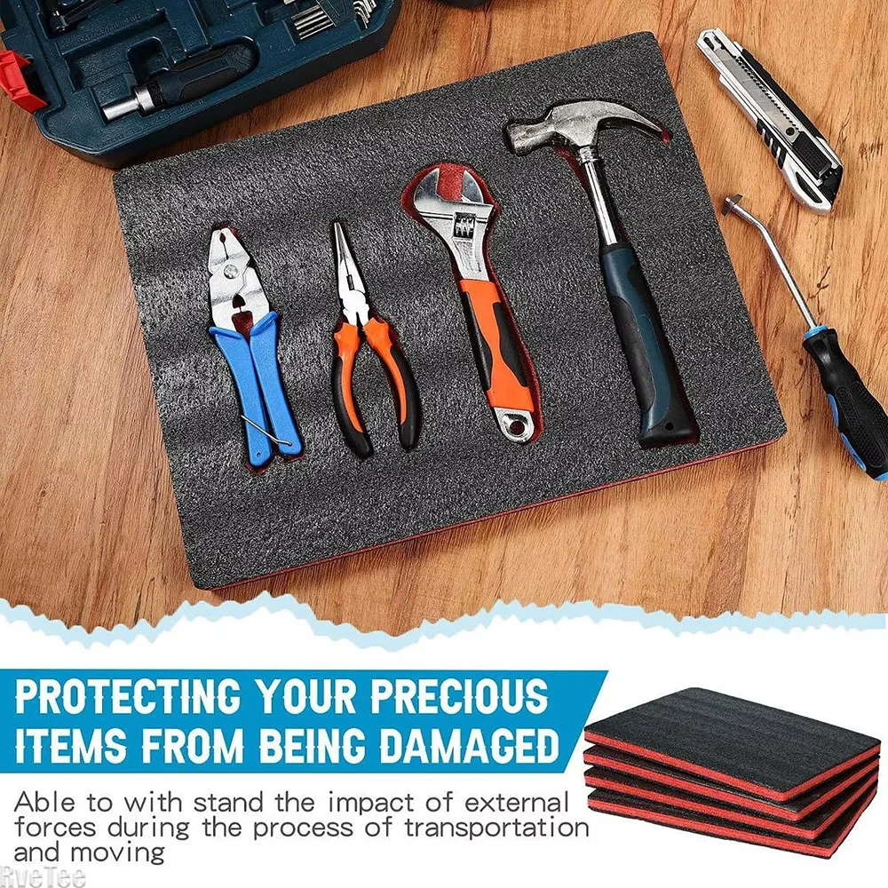 4Pcs Tool Box Foam Inserts Pac - Polyurethane Foam Sheet ulasan dan harga