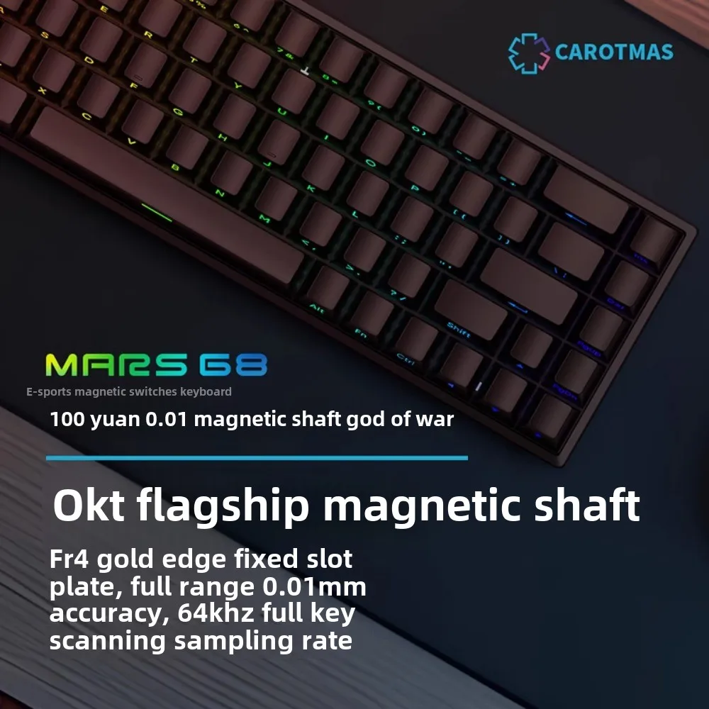 Mars 68 PRO magnetic axis mech - Gaming Keyboard Bluetooth ulasan dan harga