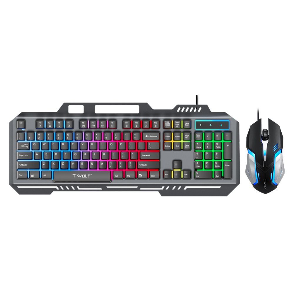 T WOLF TF600 Backlit Wired 104 - Gaming Keyboard And Mouse For Xbox ulasan dan harga