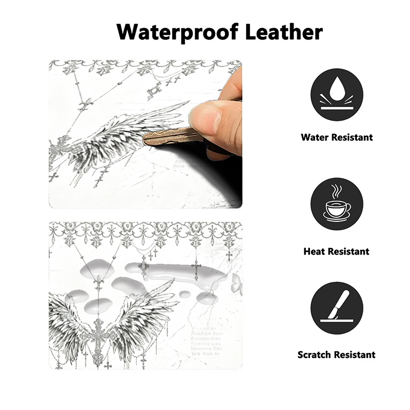 Leather Mousepad Black White A - Keyboard Gaming Black ulasan dan harga