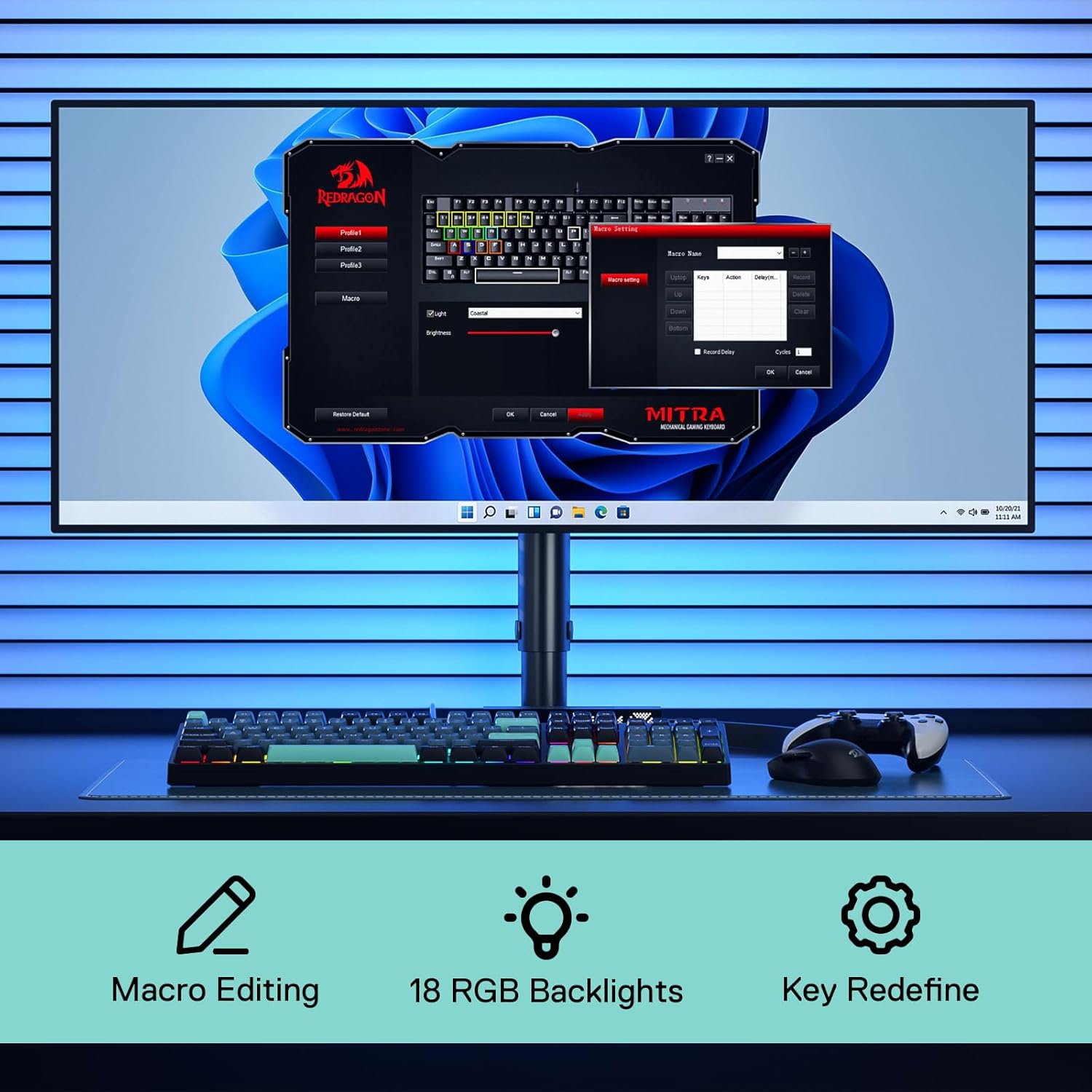 Redragon K582 SE Wired RGB 104 - Keyboard Gaming Mac ulasan dan harga