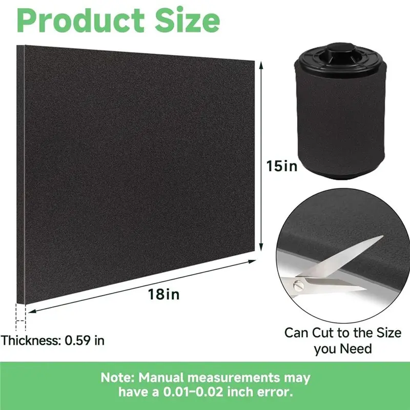 2PCS Air Filter Foam Sheet 60  - Polyurethane Foam Sheet ulasan dan harga